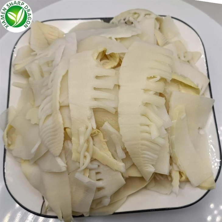 Spring bamboo shoots sliced